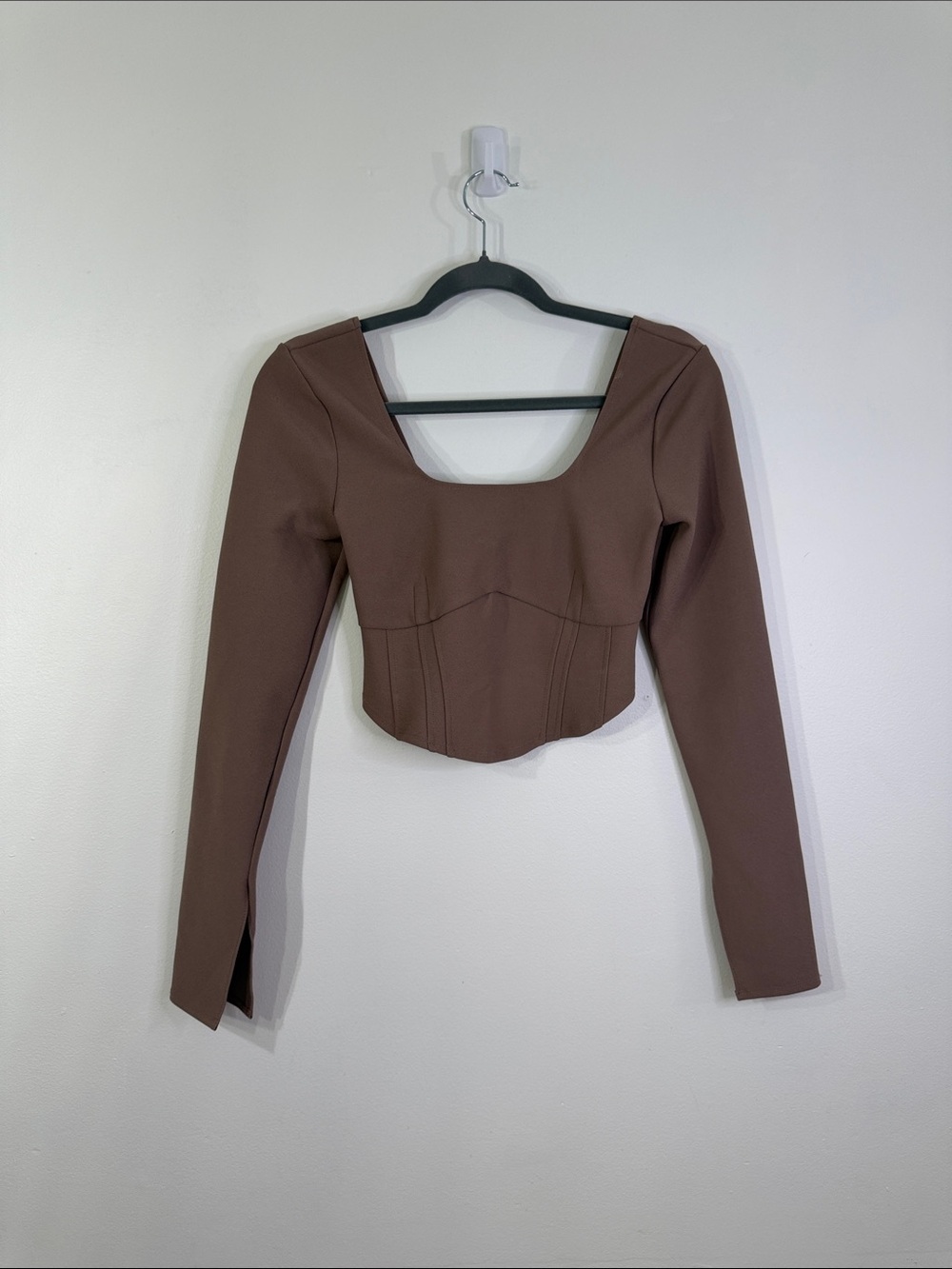 Abercrombie & Fitch Long Sleeve Crop Top